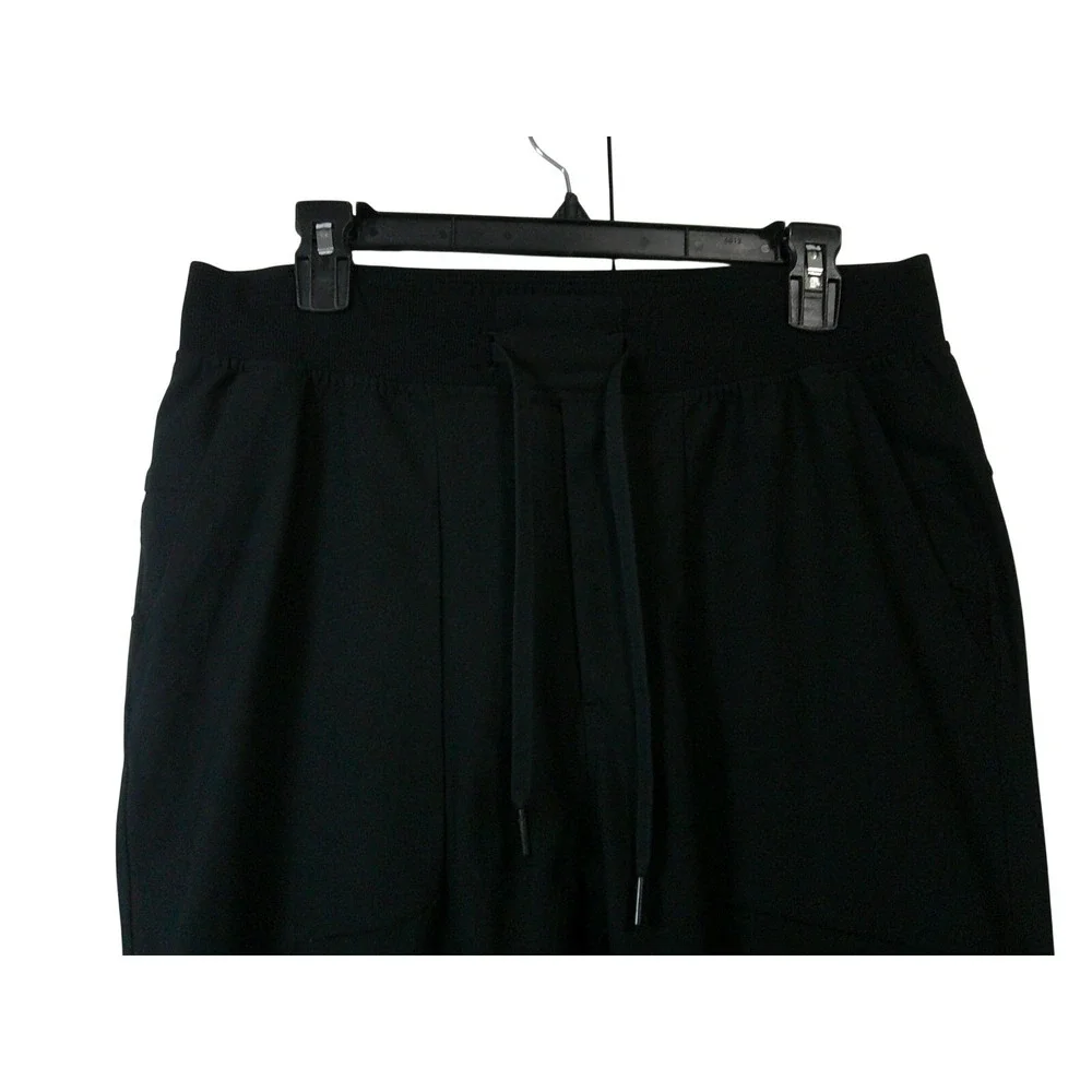 Lululemon ABC Jogger Warpstreme Mens Large Black Tapered Active Pants LM5AOLS